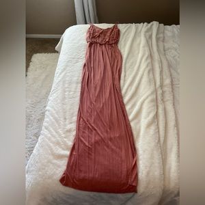 Nude Pink Maxi Dress